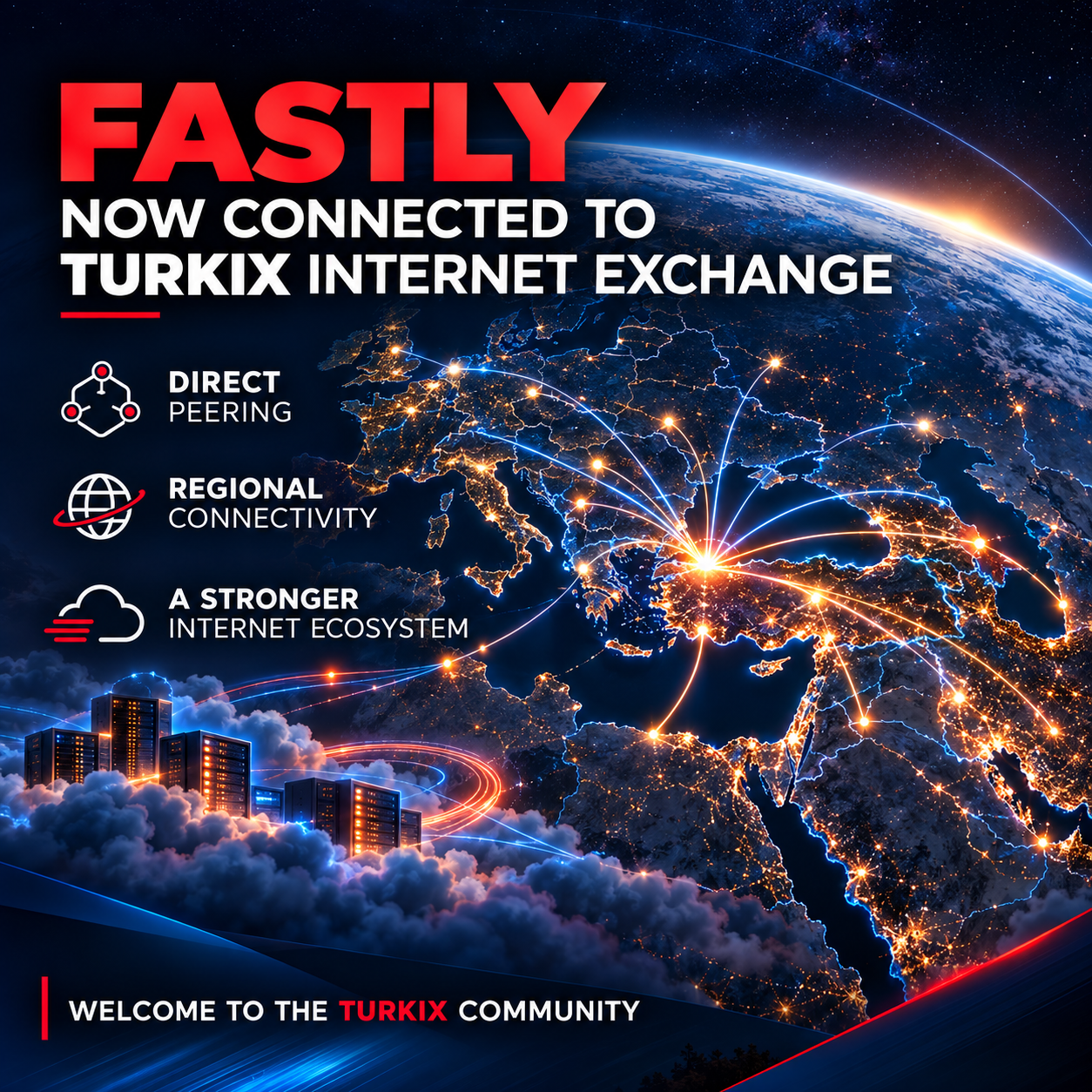 Fastly, TurkIX’e 100G bağlantı ile katıldı