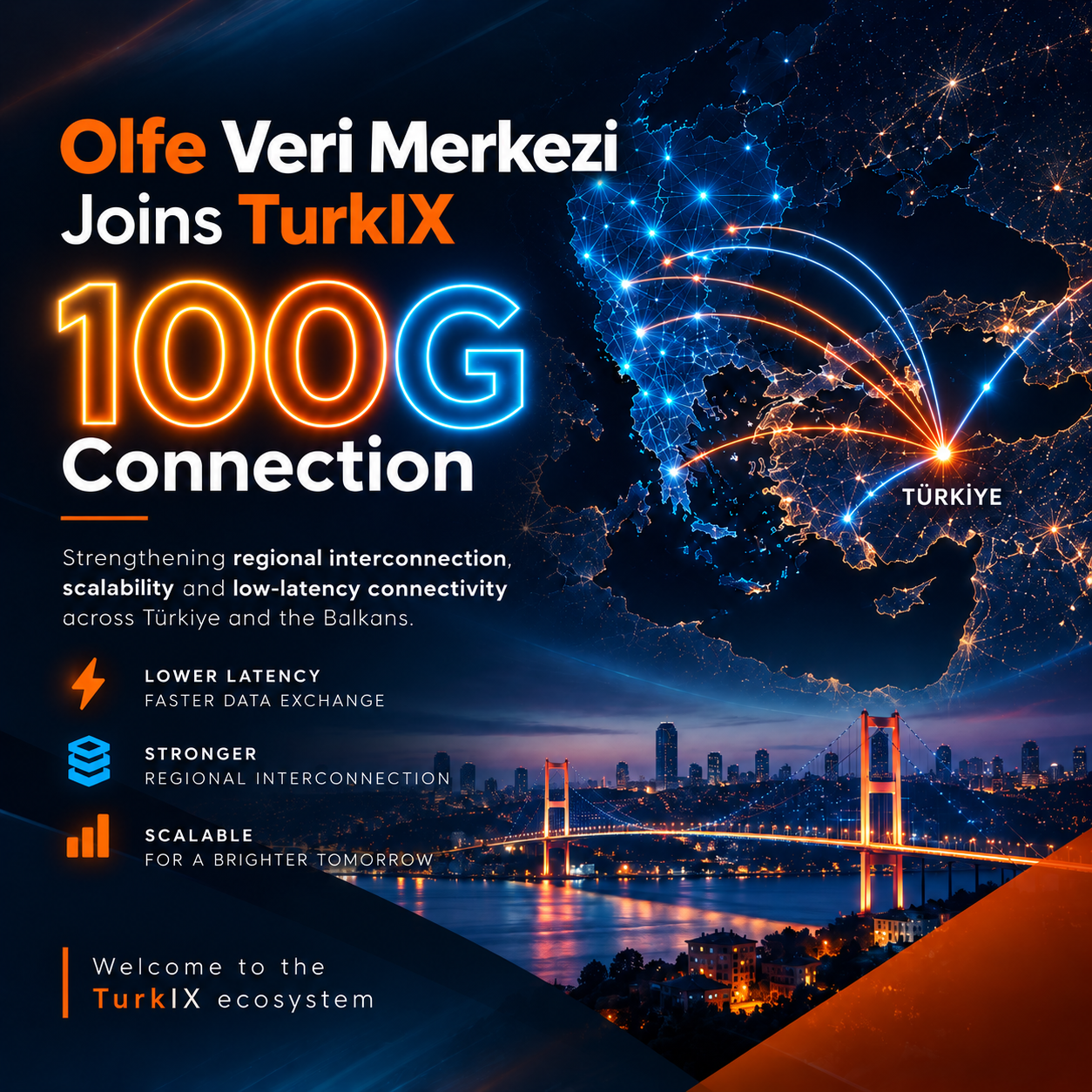 Olfe Veri Merkezi A.S. joined TurkIX at 100G